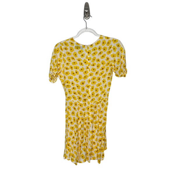 Faithful The Brand | La Belle Mini Dress in Yellow Daisy Floral S/US 4 - Picture 6 of 7